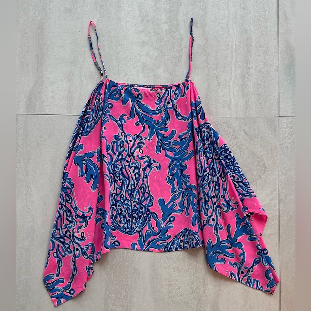 Lily Pulitzer sleeveless silk top